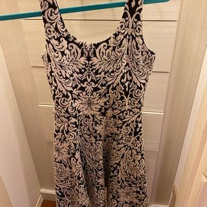 Black and white A-lign dress with fun design